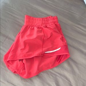 Bright Pink Lululemon Athletic Shorts